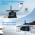 thumbnail image 3 of Cámara de respaldo inalámbrica FEISIKE Magnetic Solar para camión RV, 3 of 7