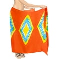 thumbnail image 2 of HAPPY BAY Women's Summer Beachwear Sarong Bikini Wraps Swim Cover up Skirt Wrap Bathing suit Swimwear Swimsuit Beach Coverups for Women One Size Geometric, Orange, 2 of 5