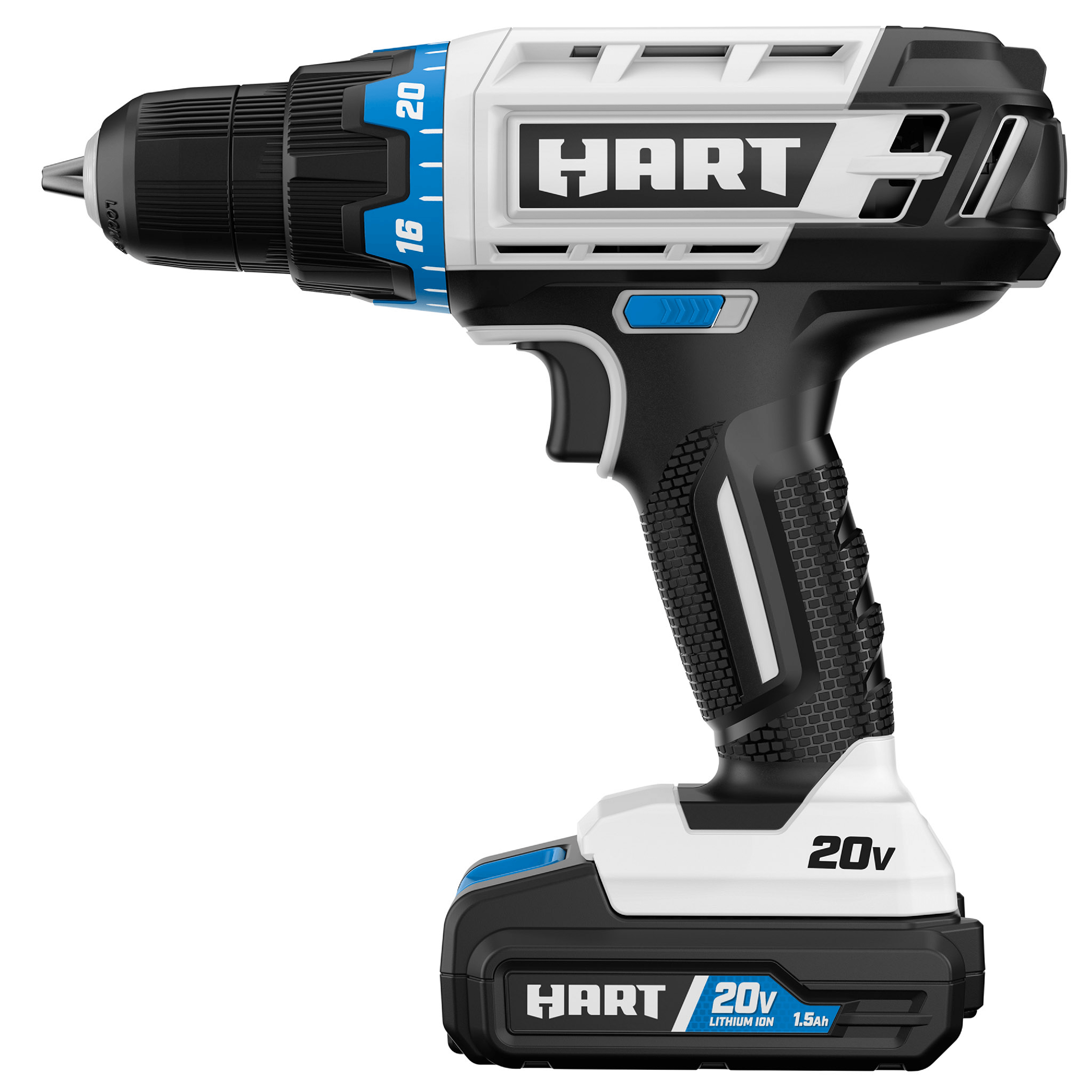 HART 20-Volt 3/8-inch Battery-Powered Drill/Driver Kit, (1) 1.5Ah Lithium-Ion Battery - image 5 of 8