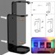 thumbnail image 2 of Bewildely Soporte de sable de luz acrílico, fuerte capacidad de carga, sin rebabas, colocado verticalmente, resistente y duradero Decoración del hogar negro, 2 of 6
