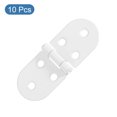 thumbnail image 3 of Uxcell Folding Table Hinge, 10Pack Iron 270 Degree Round Edge Sewing Machine Table Hinges for Cabinet, White, 3 of 7