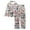 Light Pink, variant on Christmas Pajamas Women's Christmas Printed Pajama Set Festive Long Pants & Top Combo