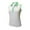 White/Spring Bud, variant on Monterey Club Women's Double Rotation Contrast Sleeveless Golf Polo Shirt #2271