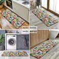thumbnail image 6 of Colorful Mushroom Plant Light Blue Pattern Kitchen Rug Mat,Kitchen Runner Rugs Non Skid Washable,Decorative Kitchen Floor Mats for Kitchen,Sink,Laundry,17"x47.2", 6 of 7