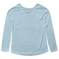 thumbnail image 4 of XIAONU Women's Long Sleeve Crew Neck Tee Soft Everyday Casual Top Comfortable Outfits, 4 of 5