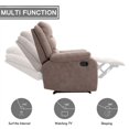 thumbnail image 6 of Spirit up Art 31.1" Wide Fabric Manual Standard Recliner in Brown, 6 of 9