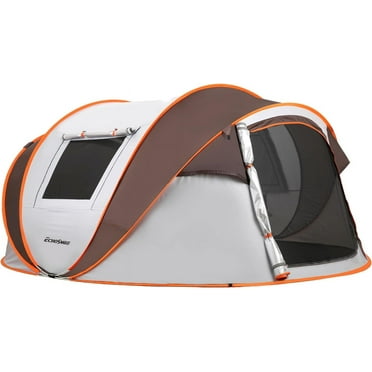 EchoSmile Camping Instant Pop Up Tent, 2/4/6/8/10 Person, Water Resistant Dome, Easy Setup for Camping Hiking and Outdoor, Portable with Carry Bag, 3 Season