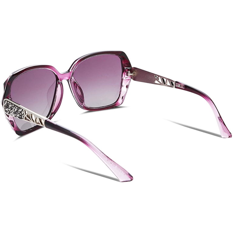 FEISEDY Polarized Women Square Sunglasses B2289 Sparkling  display picture 3