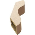 thumbnail image 6 of Ekena Millwork 5"W x 12"D x 16"H Carmel Rough Cedar Woodgrain TimberThane Knee Brace, Primed, 6 of 6