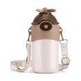 thumbnail image 1 of Termo Acero Inoxidable Vaso Térmico Para Niño Portátil 500ml Malubero Blanco Café, 1 of 4