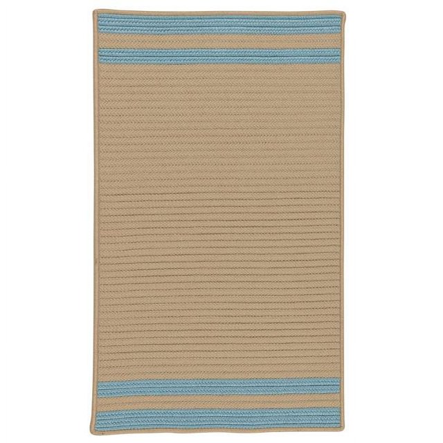 Colonial Mills Rug DE25R060X096S Denali End Stripe Braided Area Rug Federal Blue - 5 x 8 ft.