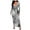 Gray, variant on Fesfesfes Women Dress Long Sleeve Mind Of My Own Maxi Dress Visually Thin Strapped Long Dress Bag Hip Stripe Printing Dress or