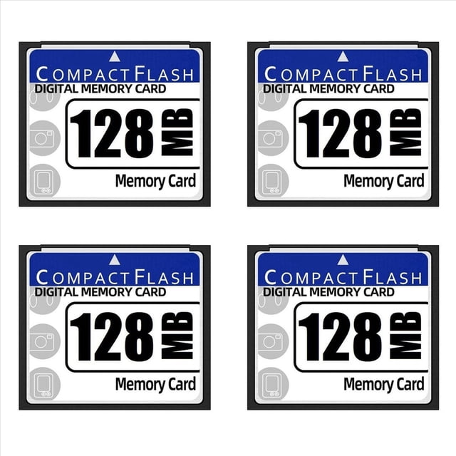 4X Tarjeta de Memoria Flash Compacta de 128 MB para CáMara, MáQuina de Publicidad, Tarjeta de Computadora Industrial