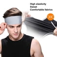 thumbnail image 3 of MesaSe Headband Sport Headband Multiple Wearing Methods Fast Moisture Absorption Lightweight Solid Color Stripe Hairband for Running, 3 of 6