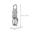 thumbnail image 2 of IBASETOY 3Pcs Quick Release Zinc Alloy Swivel Snap Hooks Ideal for Horse Tack and Outdoor Use, 2 of 8