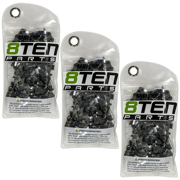 8TEN Chainsaw Chain 16 inch 3/8 Pitch for Husqvarna Poulan Stihl 3 Pack 810-CCC2232H