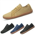 thumbnail image 6 of UYOUNI Men Casual Low Top Slip on Fashion Shoes Lace up Canvas Flats Walking Running Shoes, 6 of 7