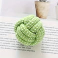 thumbnail image 2 of 1pc Durable Small Knot Rope Ball, Bite Resistant Dental Cleaning Pet Toy for Small Dogs and Puppies, Polyester Blend, Random Color, Without Battery, 2 of 5