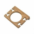 thumbnail image 4 of Traditional Solid Teak Wall Mount Glass and Toothbrush Holder, 4 of 6
