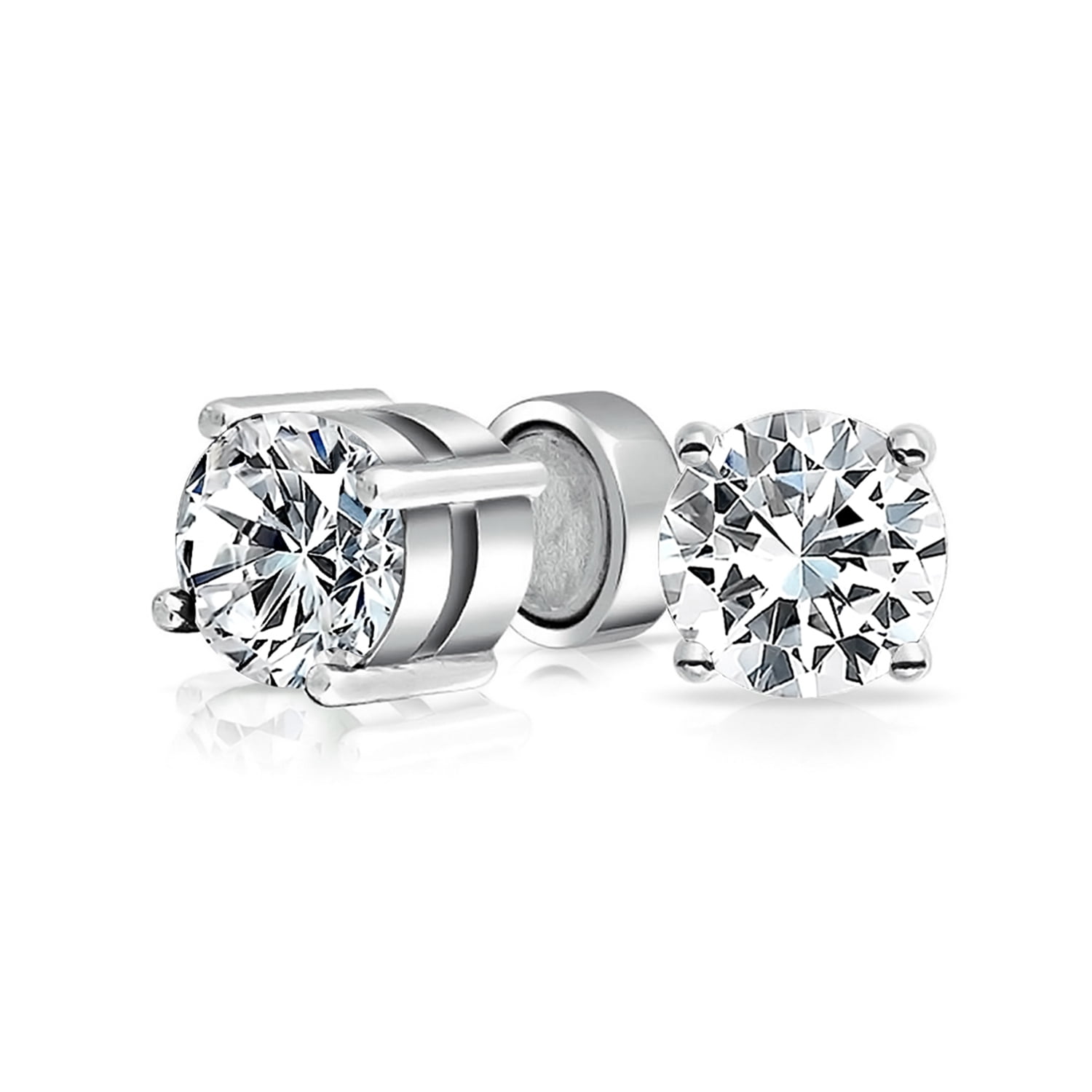 Details about   Sterling Silver AAAA Cubic Zirconia Round Shape Halo Ring 