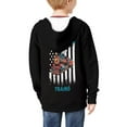 thumbnail image 4 of Uourmeti Art Trains Pattern Boys Kids Sporty Zip Up Jacket Hooded Long Sleeve with Pockets Athletic Top for Gym Size 10-12, 4 of 7