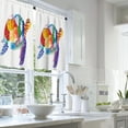 thumbnail image 2 of LALILO Kitchen Curtains and Valances Set of 3 36" Marine Window Treatment Tiers for Window Decor, 2 of 5