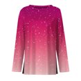 thumbnail image 4 of MEICHEN Womens Long Sleeve Shirts Causal Cute Sparkly Print Crewneck Shirts Petite Spring Fahsion Blouse, 4 of 5