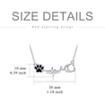 thumbnail image 2 of Birthstone Veterinary Stethoscope Necklace 925 Sterling Silver Nurse Vet Pendant with Dog Paw Nurse Jewelry Gifts for Veterinarian Nurse Women Veterinarian Gifts, 2 of 6