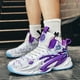 thumbnail image 4 of BINQER Zapatillas de baloncesto de caña alta for niños, zapatillas acolchadas con soporte transpirable for entrenamiento deportivo juvenil., 4 of 5