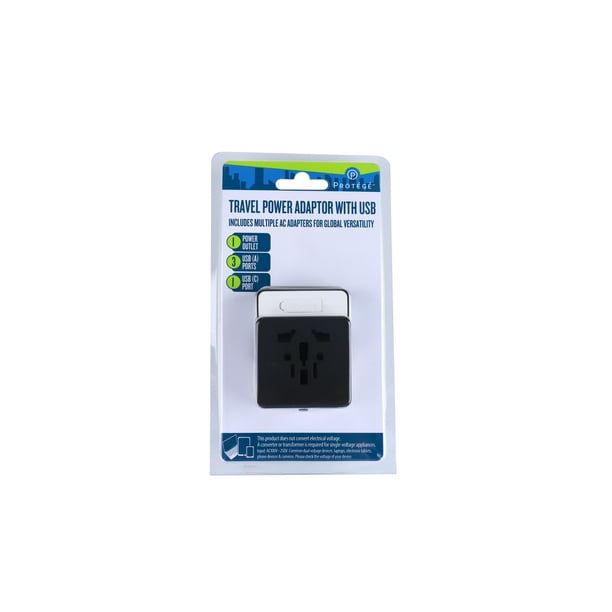 protege travel power adapter with usb