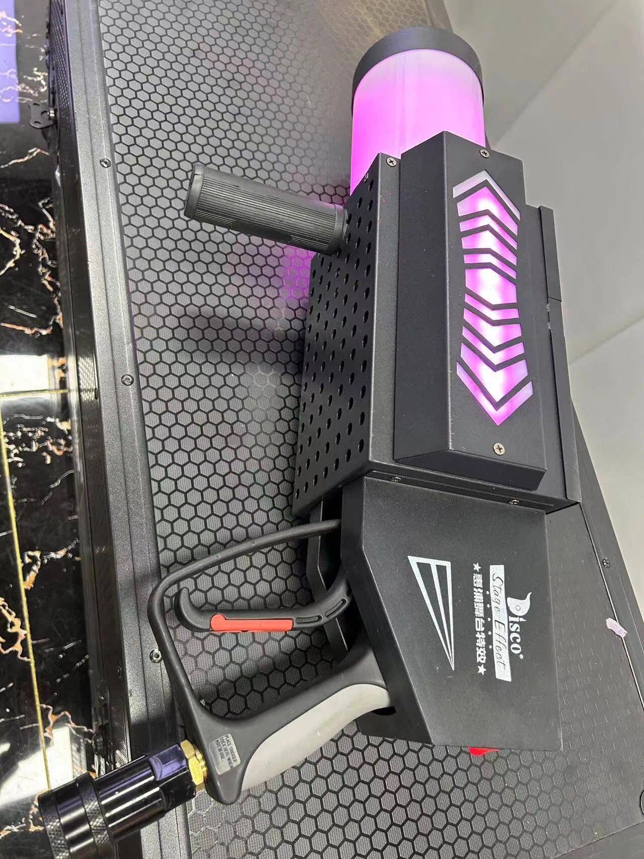 Handheld Confetti Party Gun Fog Machine with RGB LED and CO2 Jet