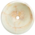 thumbnail image 3 of Novatto NOSV-WOCH White Onyx Natural Stone Vessel Sink with Chrome Umbrella Drain, 3 of 4