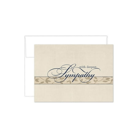 UPC: 0601952013430 | Great Papers! Sympathy Cards with Envelopes 4.88  x 6.75  Ivory 3/Pack (2020134PK3)