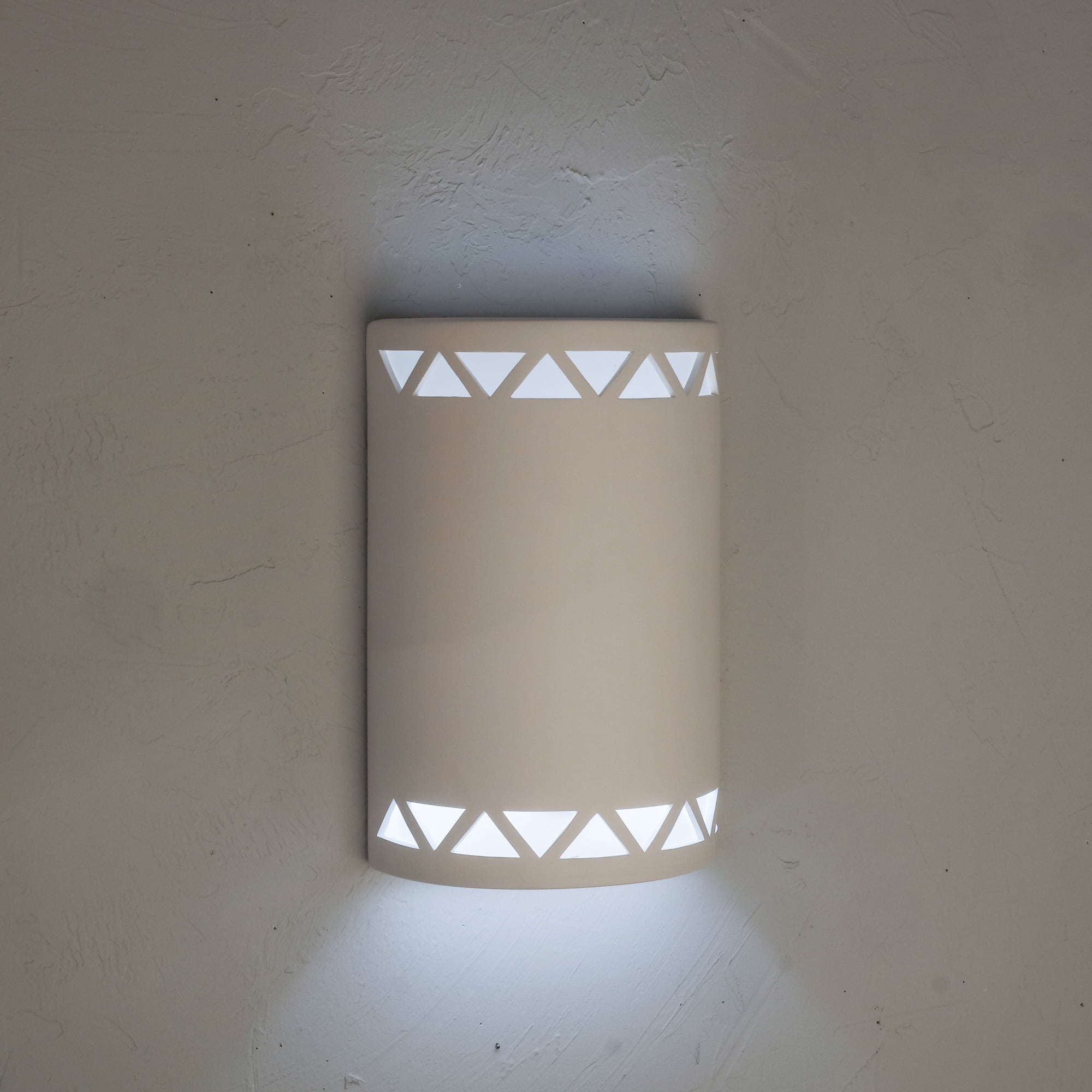 Luxury Lighting Jaken 15" High Ceramic Outdoor Wall Light, Paintable White Bisque, LED Bulb Included