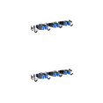 thumbnail image 2 of Soporte de hisopo Matsuzay Acero inoxidable resistente a la corrosión 2Conjunto azul 3 clips y 4 ganchos, 2 of 6