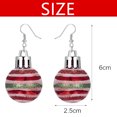 thumbnail image 2 of Pendientes navideños para mujer, con diamantes de imitación, colgantes de Papá Noel, hipoalergénicos, bonitos, joyas navideñas, 2 of 5