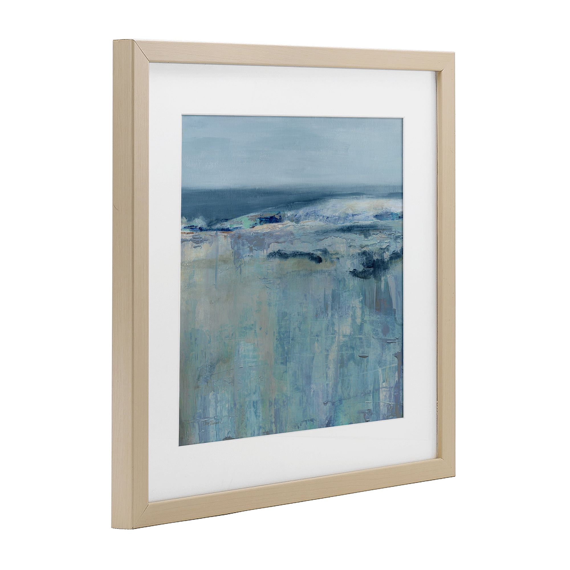 Stupell Industries Serene Abstract Pastel Seascape Birch Framed Print Under Glass, design by Carol Robinson