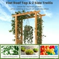 thumbnail image 6 of Costway 2 PCS 60” Raised Garden Bed with Trellis with Hanging Roof, 2 Side Trellises, 6 of 9