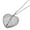 silver, variant on Heart Angel Wing Photo Frame Pendant Necklace - Memorial Jewelry to Keep Loved Ones Close, 19.6 Inch Chain