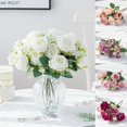 thumbnail image 1 of YAOMOBB Artificial Bouquet Realistic Simulation Flower Bouquet European Style Artificial Peony Home Decor, 1 of 6
