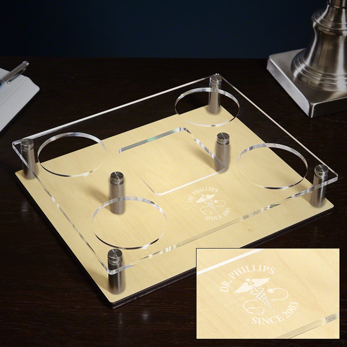 Caduceus Custom Draper Whiskey Decanter Presentation Set