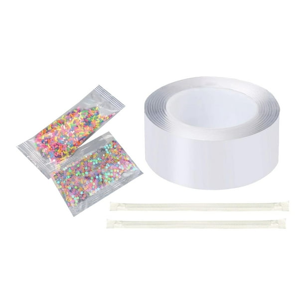 Globos de burbujas de soplado, cinta de doble cara, juguete sensorial educativo para juegos en casa , Estilo A 300cm