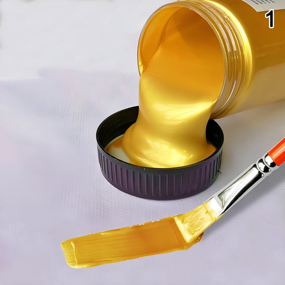 VELIMO 100ml Gold Paint Metallic Acrylic Paint,Waterproof,Not Faded for Statuary Coloring,DIY Hand Clothes Painted Graffiti Pigments