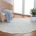 thumbnail image 2 of SAFAVIEH Novelty Mervyn Geometric Area Rug, Light Grey/Ivory, 5' x 8' Oval, 2 of 7