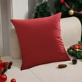 thumbnail image 5 of Btomtd 17.7x17.7 in Red Series Plaid Throw Pillow Cover Decorative Pillowcase for Christmas Decor Cushion Cover Suitable for Couch Sofa and Porch Chair, Red-D, 5 of 6