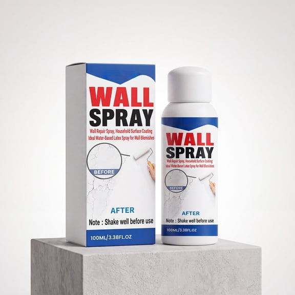 Wall Touch Up Spray, Matte White Repair Paint, Household Coating for Plaster Stains Cracks Renovation Home, 3.38 fl oz