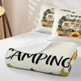 thumbnail image 4 of Erosebridal Outdoor Camping Adventure Twin Quilt Set,3D Camper Print Twin Coverlet Set Fore Boys Kids,2-Piece, 4 of 7