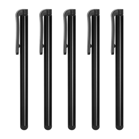 5pcs Stylus Pens for Screens Universal Capacitive Stylus Pencil for All Capacitive Screen Device Black