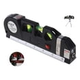 thumbnail image 2 of Nivel Laser 3 Burbujas Cinta Métrica Regla Cruz Horiz Vertic Fixit, 2 of 6