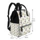 thumbnail image 2 of Disketp Jungle Animal Mochila de Pañales de Gran Capacidad con Múltiples Bolsillos, Mochila de Viaje Multifuncional para Bebé, Unisex, Moderna y Resistente, 2 of 6